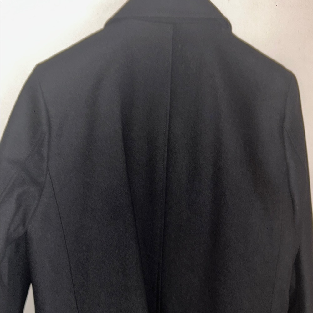 Kenneth Cole New York Black Peacoat Wool Blend - Picture 10 of 11